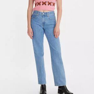 Levi's Low Pro Mid Rise Straight Leg Jeans Medium Wash Size 28